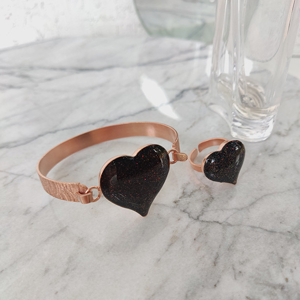 نیم ست زنانه مدل قلبی کد JW401.2