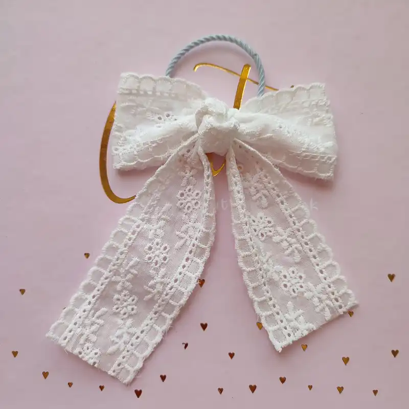 کش مو زنانه مدل پاپیون خامه دوزی