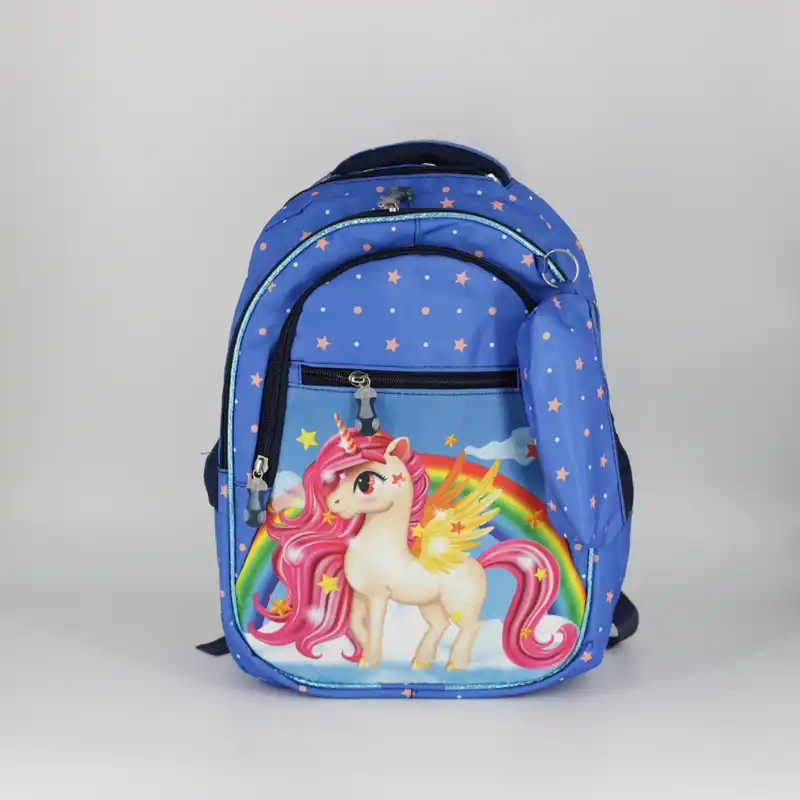 کوله پشتی طرح یونیکورن کد55000 به همراه جامدادی