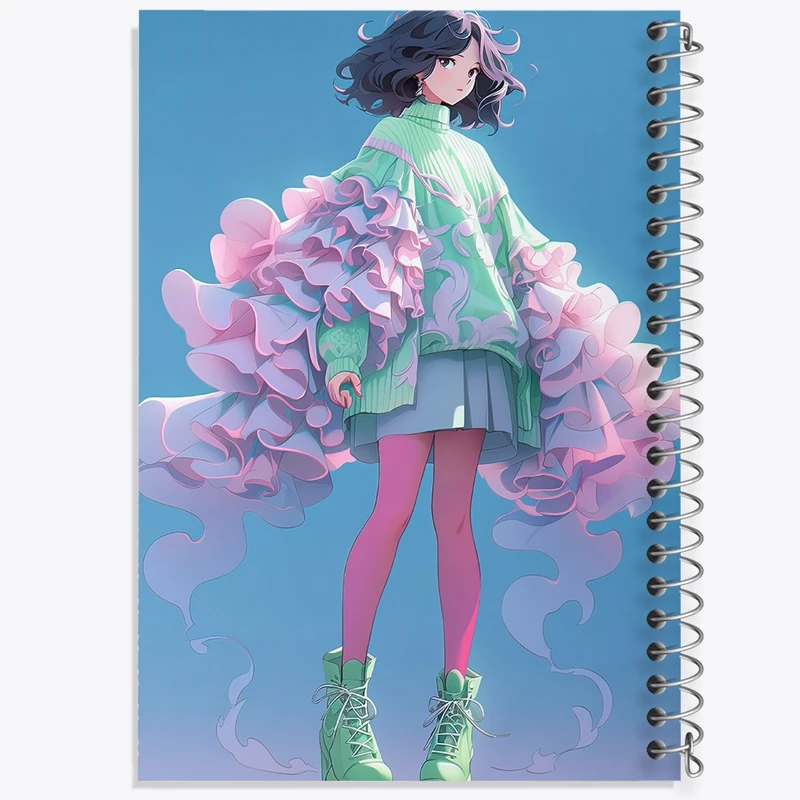 دفتر مشق 100 برگ خندالو طرح دخترانه کد F626