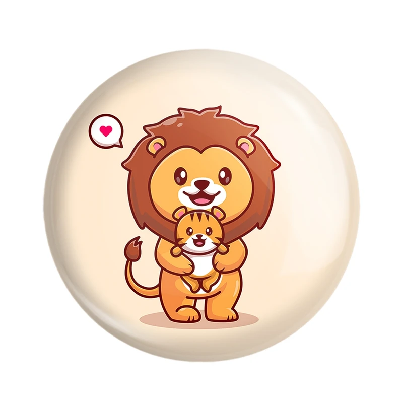 مگنت خندالو مدل حیوانات بامزه شیر کد 29677