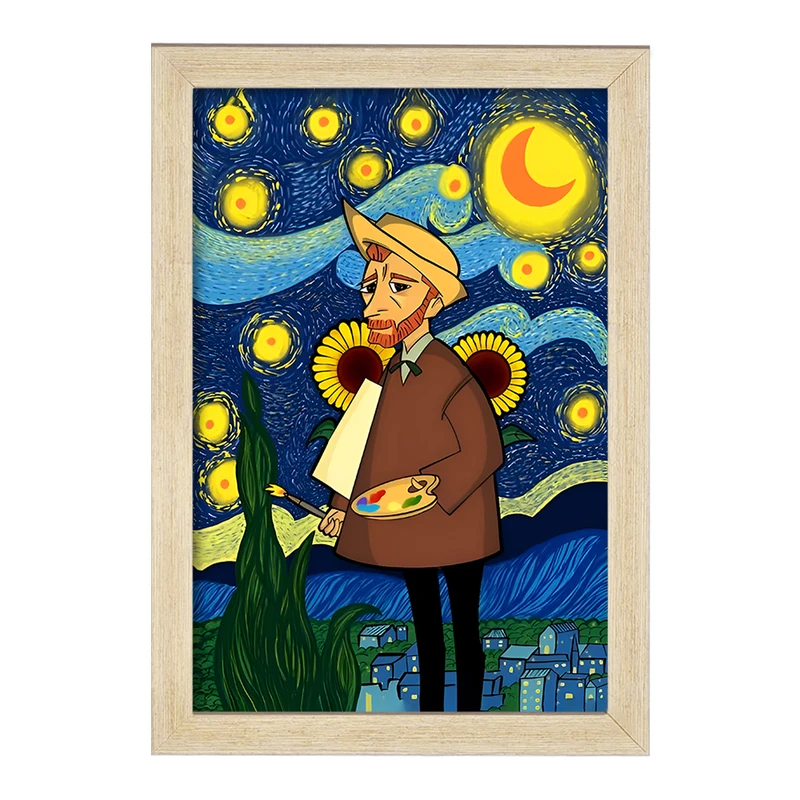 تابلو خندالو مدل ونسان ونگوگ کد F11827