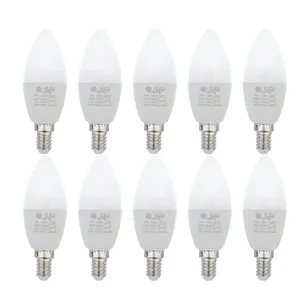 لامپ ال ای دی 7 وات شمعی افراتاب مدل AF-C37-7W پایه E14 بسته 10 عددی 