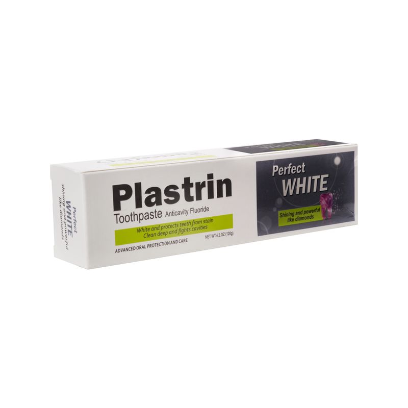 خمیر دندان پلاستین مدل Perfect White حجم 120 میلی لیتر