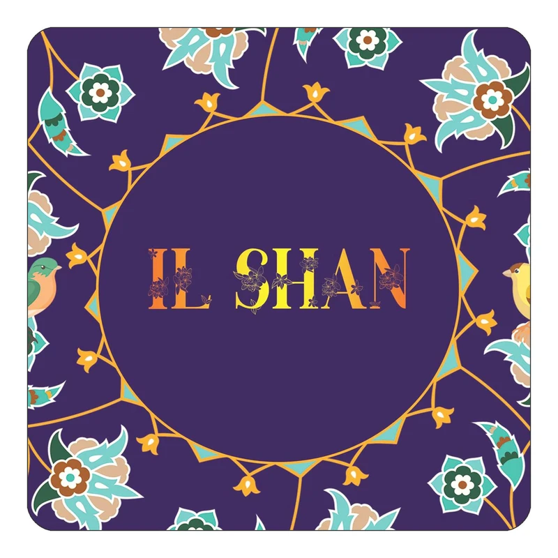 مگنت کاکتی طرح اسم ایلشن il shan مدل گل و بلبل کد mg14177