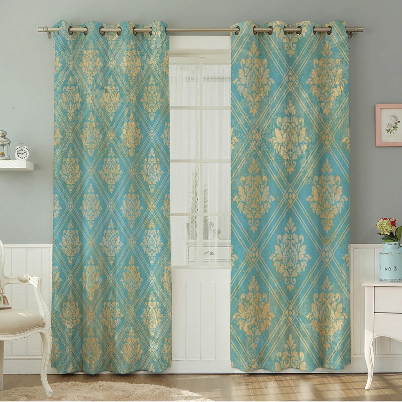 پرده نیروانا طرح  سنتی مدل مخمل کد 4742 سایز 140×280 سانتی متر