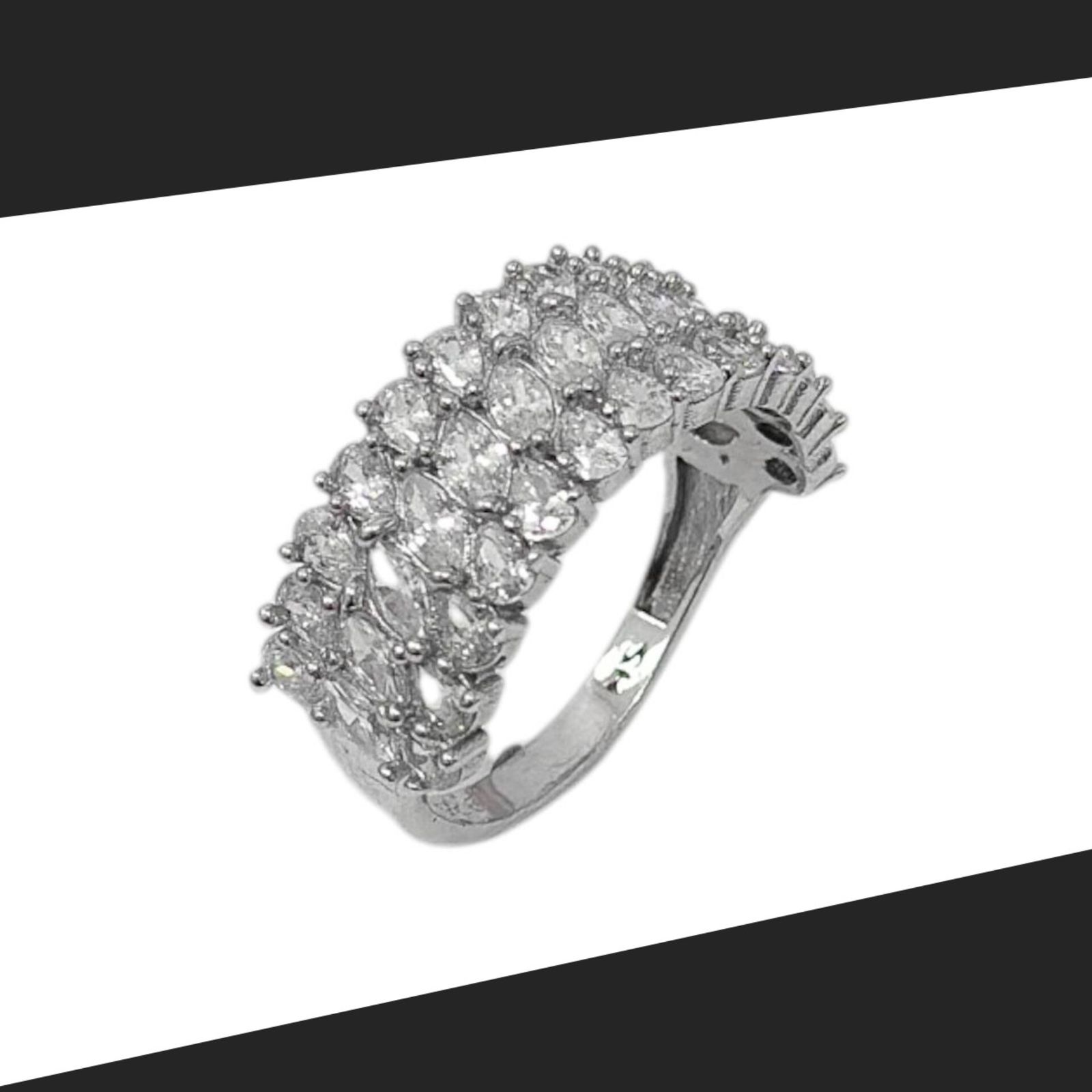 انگشتر نقره زنانه مدل مارکیز 106 - - 2