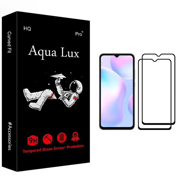 محافظ صفحه نمایش آکوا لاکس مدل +Pro مناسب برای گوشی موبایل شیائومی Redmi 9A بسته دو عددی