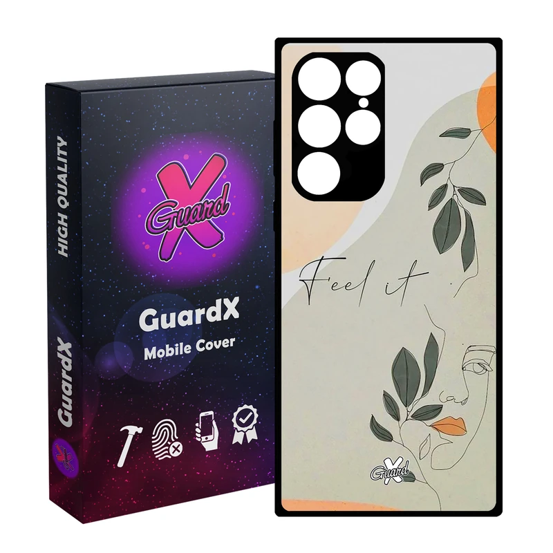 کاور گارد ایکس طرح دختر مدل Glass10387 مناسب برای گوشی موبایل سامسونگ Galaxy S23 Ultra