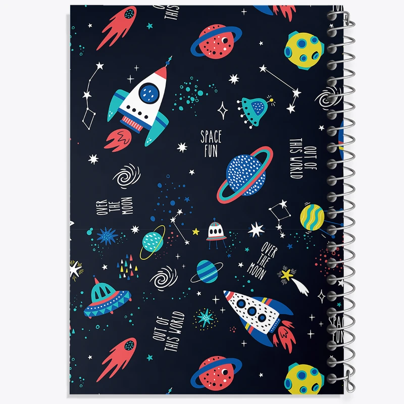 دفتر ژورنال نویسی 50 برگ خندالو مدل نقطه ای طرح فضایی کد N516