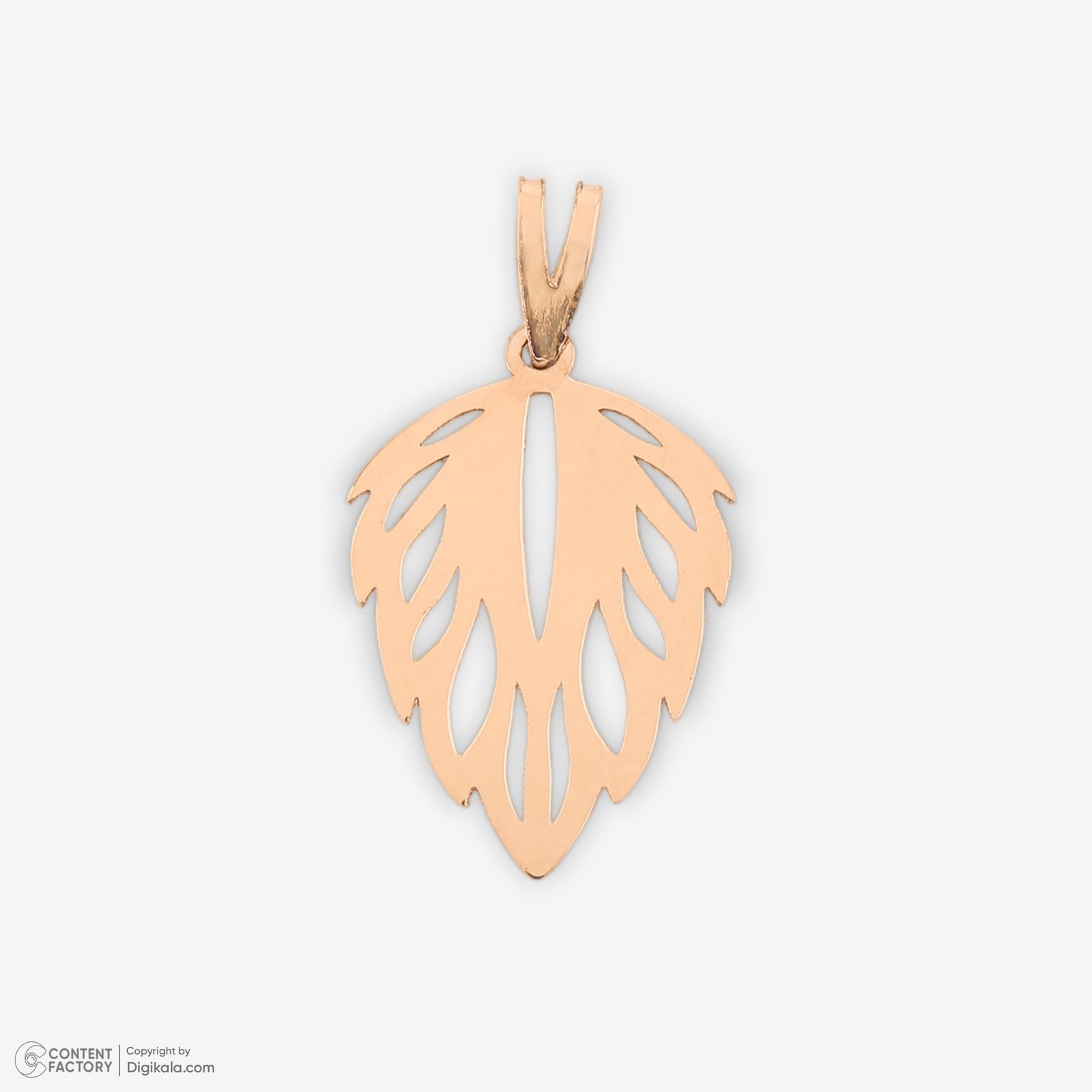 نیم ست طلا 18 عیار زنانه حافا گلد مدل برگ کد nim07 -  - 3