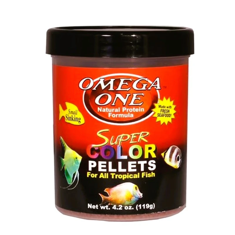 غذای آبزیان امگا وان مدل SUPER COLOR PELLETS گرم ۱۱۹