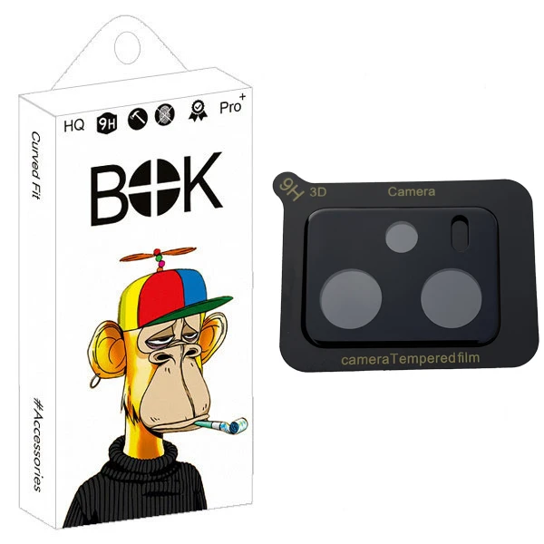 محافظ لنز دوربین بوک مدل 3D Tempered مناسب برای گوشی موبایل شیائومی Redmi Note 12 5G