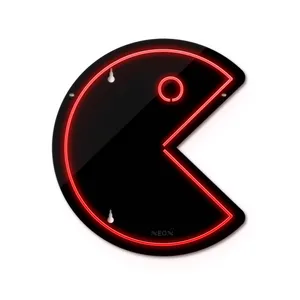 چراغ دیواری نئون دیزاین طرح Packman-BL_RD