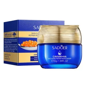 کرم ضدچروک صورت سادور مدل خاویار هیالورونیک مناسب انواع پوست وزن 55 گرم