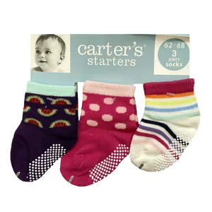 جوراب نوزادی کارترز مدل 23 مجموعه 3 عددی