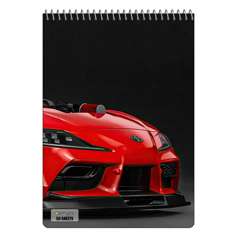 دفتر نقاشی 50 برگ سیمی کارنیکا طرح تویوتا سوپرا Toyota Supra کد 20112
