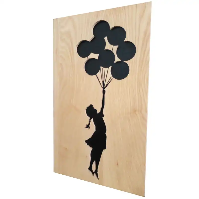 تابلو معرق کاری مدل دیواری طرح پرواز بادکنکها