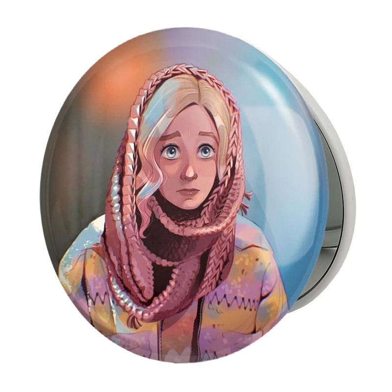 آینه جیبی خندالو طرح سریال ونزدی Wednesday مدل تاشو کد 25248 