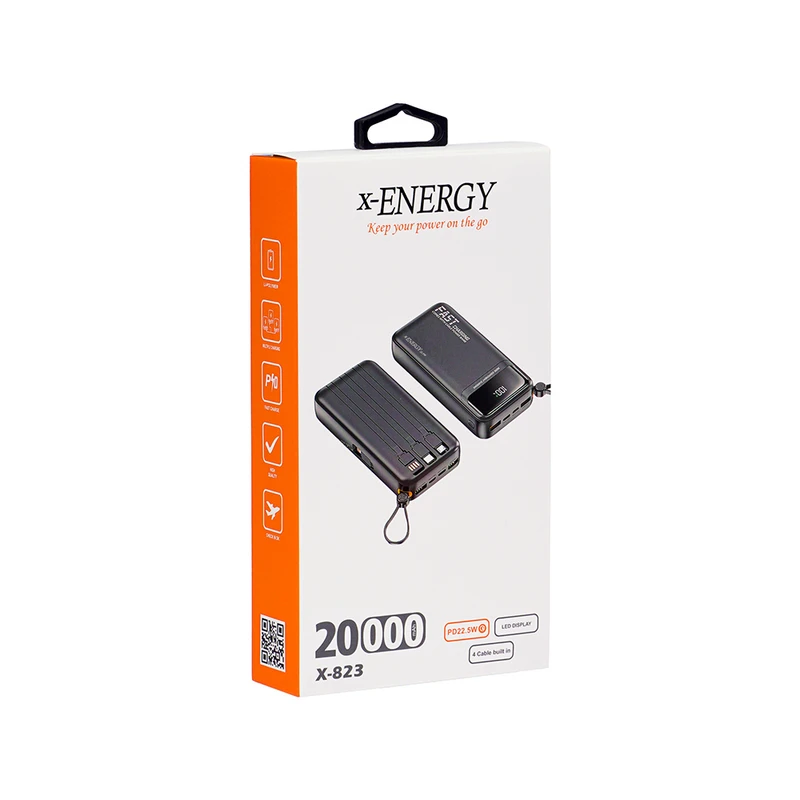 عکس شماره 6 : پاوربانک 22.5 وات ایکس انرژی مدل x-823 ظرفیت 20000 میلی آمپر ساعت