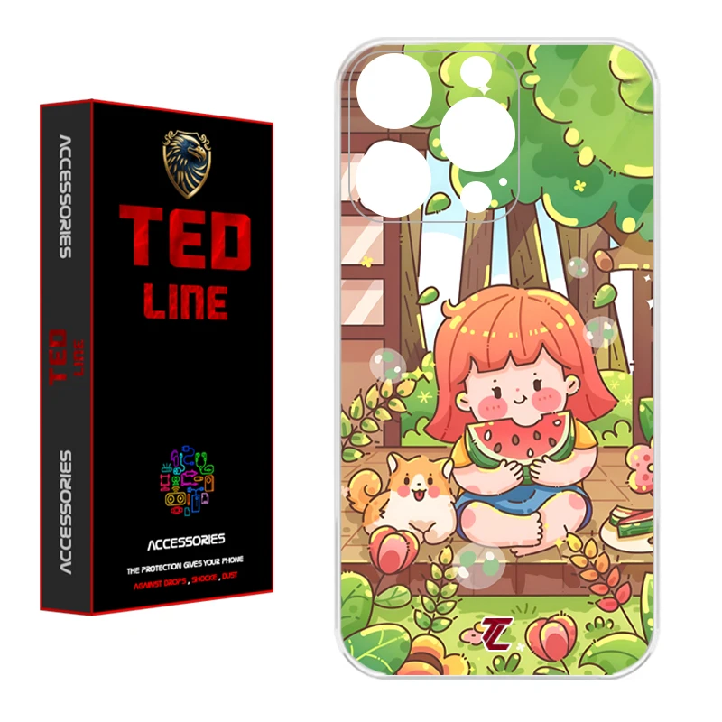 کاور تدلاین طرح دختر هندونه ای کد 1180 مناسب برای گوشی موبایل اپل Iphone 15 Pro