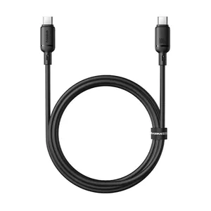 OS-Baseus Silky Series Fast Charging Cable Type-C to Type-C 100W 1m Cluster Black