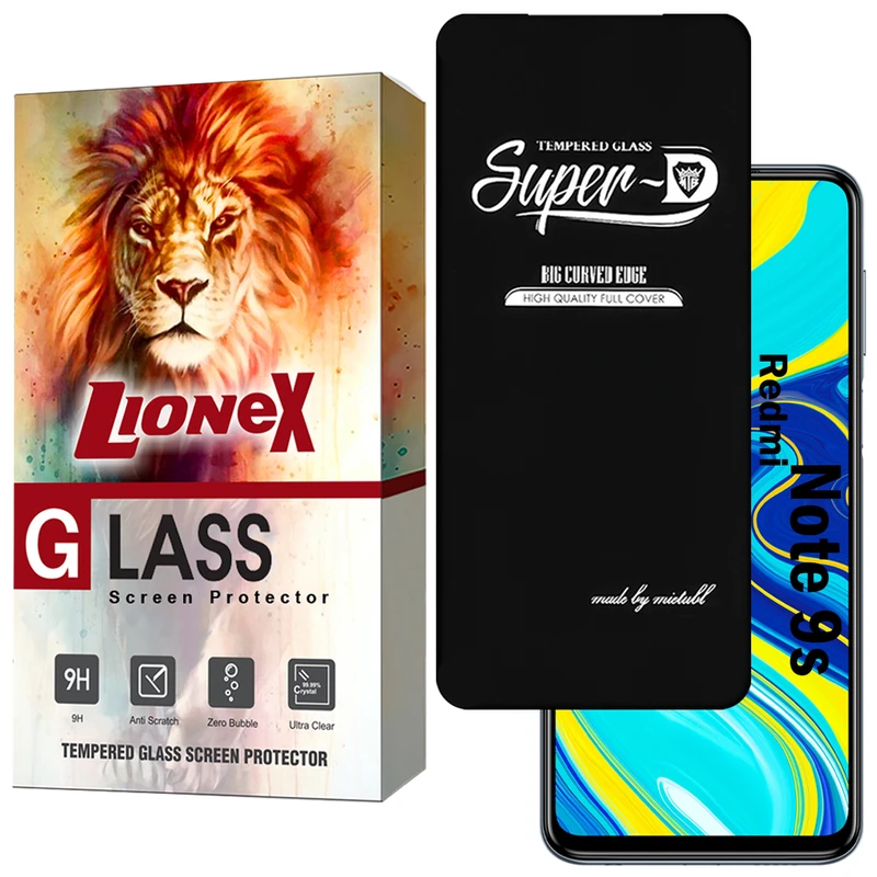 محافظ صفحه نمایش لایونکس مدل SUPERDNL مناسب برای گوشی موبایل شیائومی Redmi Note 9s