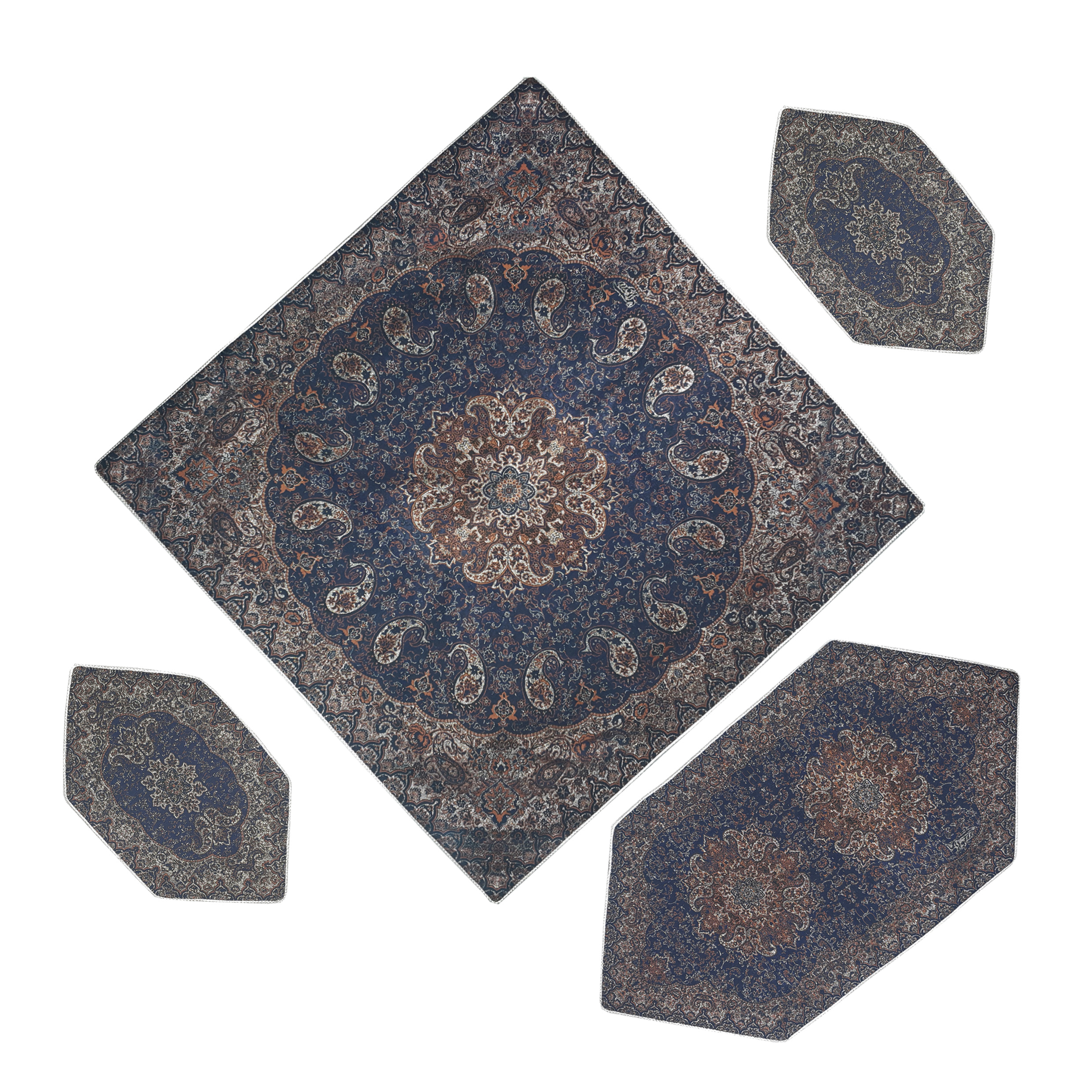 ست 4 تکه رومیزی گوهر مدل NSMH4-4