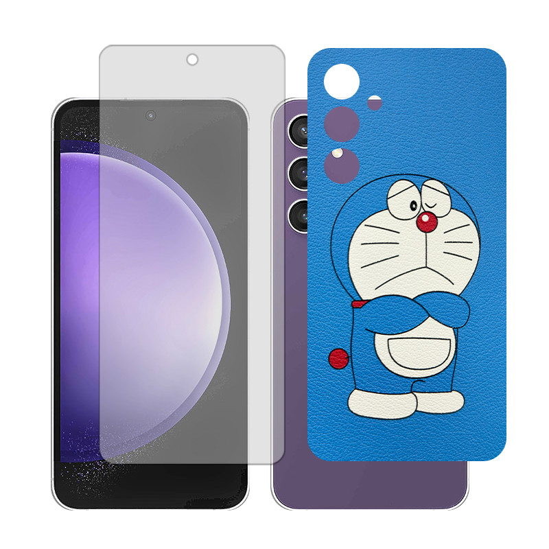 محافظ صفحه نمایش شفاف گلس مدل Together مناسب برای گوشی موبایل سامسونگGalaxy S23 FE به همراه برچسب پوششی پشت گوشی 