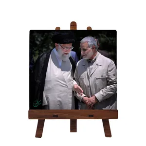 کاشی مبین ایده مدل رهبری و حاج قاسم cm10 کد 417 به همراه پایه