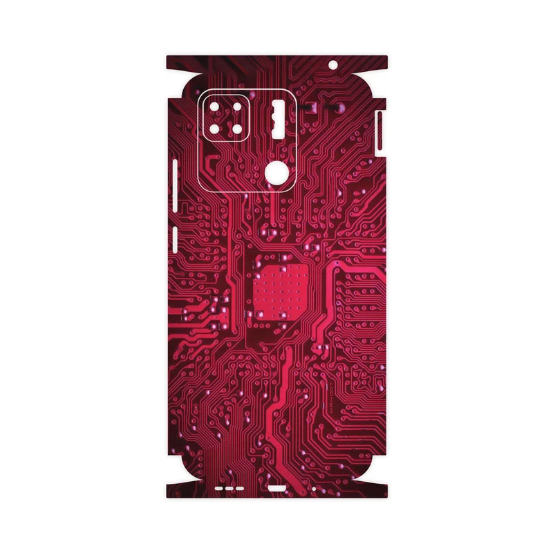 برچسب پوششی ماهوت مدل Red-Printed-Circuit-Board-FullSkin مناسب برای گوشی موبایل شیائومی Redmi 10A