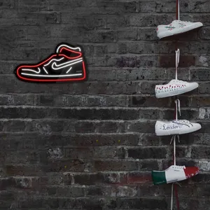 چراغ دیواری نئون دیزاین مدل Shoes-BL_RD