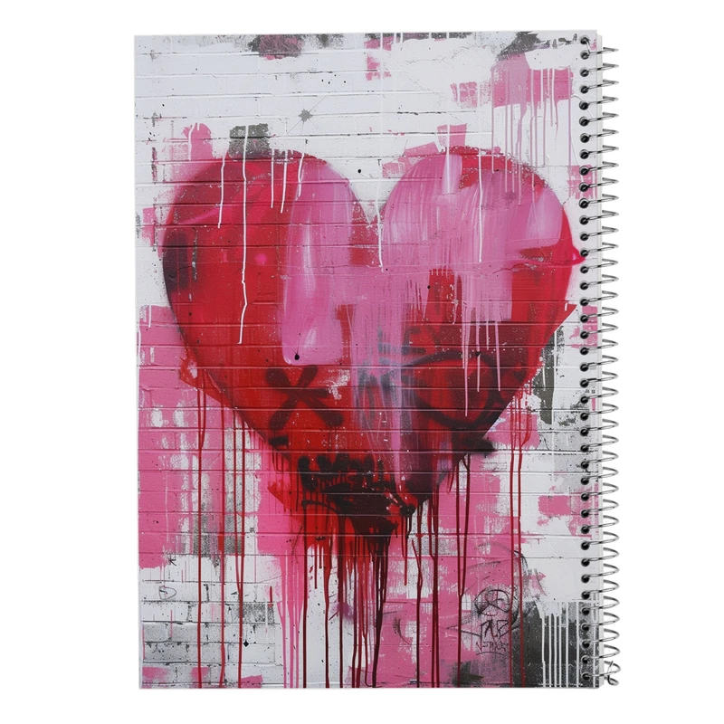 دفتر ژورنال نویسی 50 برگ مدوپد مدل نقطه ای طرح عاشقانه love کد DF14148