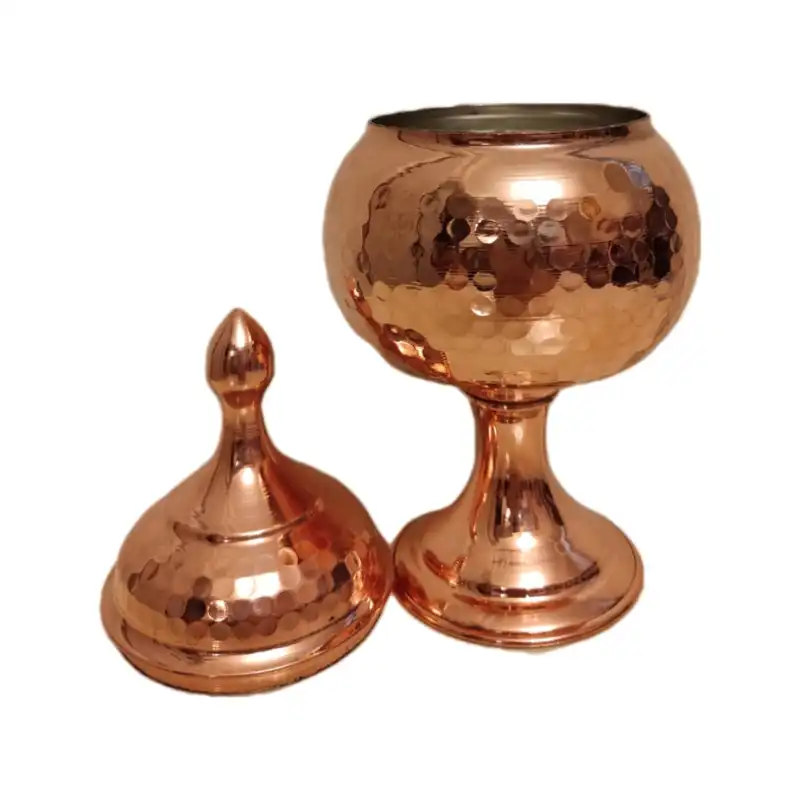 قنددان مسی مدل پایه دار کد AH