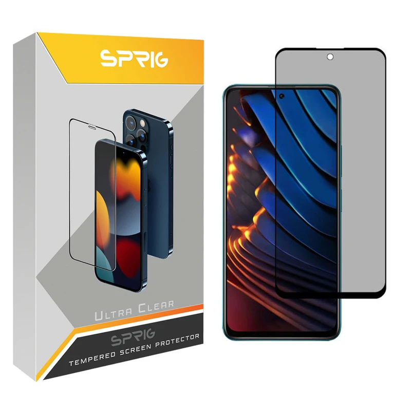 محافظ صفحه نمایش حریم شخصی اسپریگ مدل PRVSP مناسب برای گوشی موبایل شیائومی Poco X3 GT