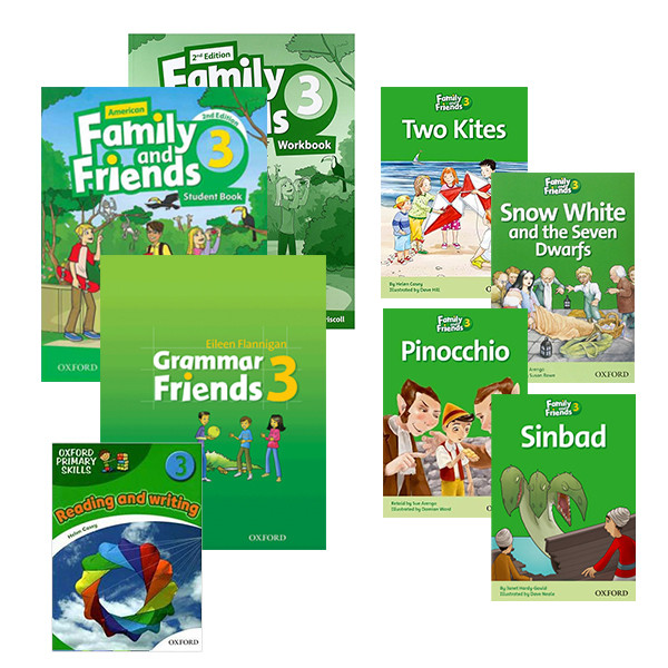 کتاب Family and Friends 3 اثر Naomi Simmons انتشارات آکسفورد 8 جلدی کتاب Family and Friends 3 اثر Naomi Simmons انتشارات آکسفورد 8 جلدی