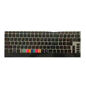 برچسب کیبورد طرح رنگین کمان کد 23 با حروف فارسی