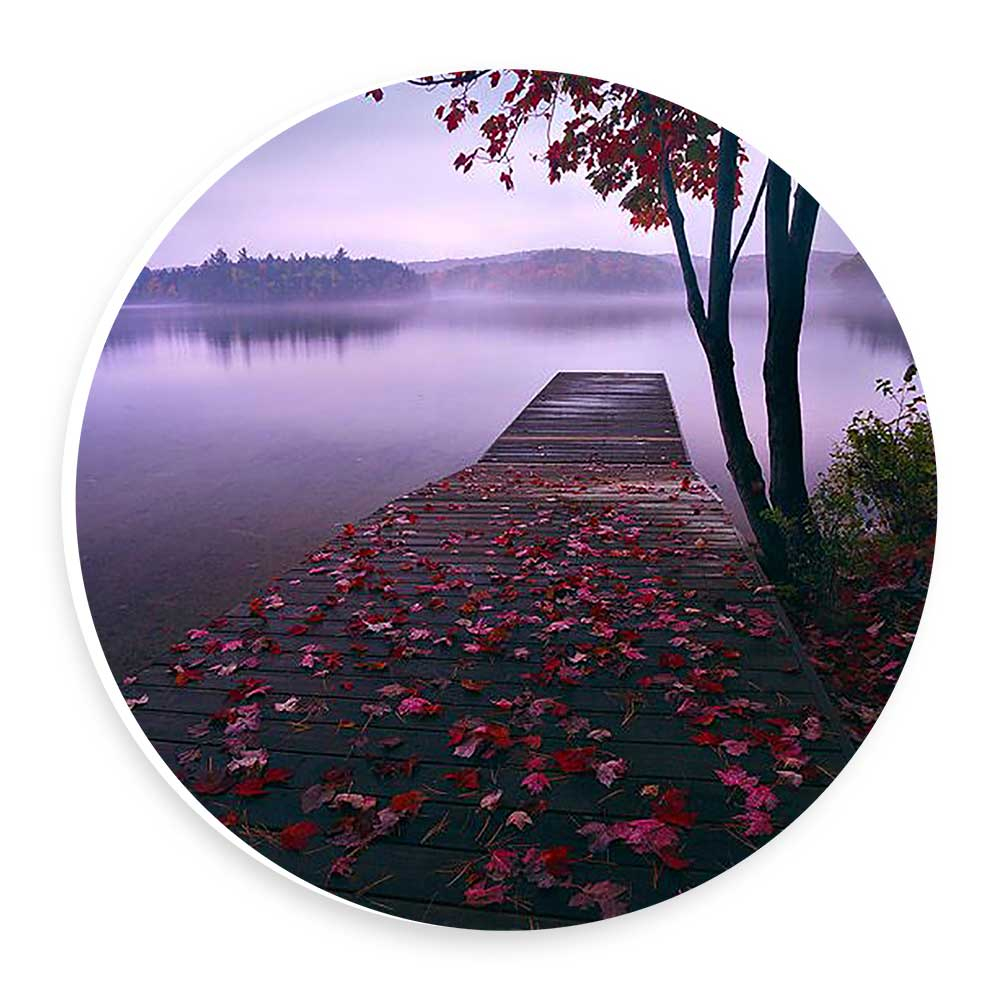 دیوارکوب طرح اسکله پاییزی مدل wtb390