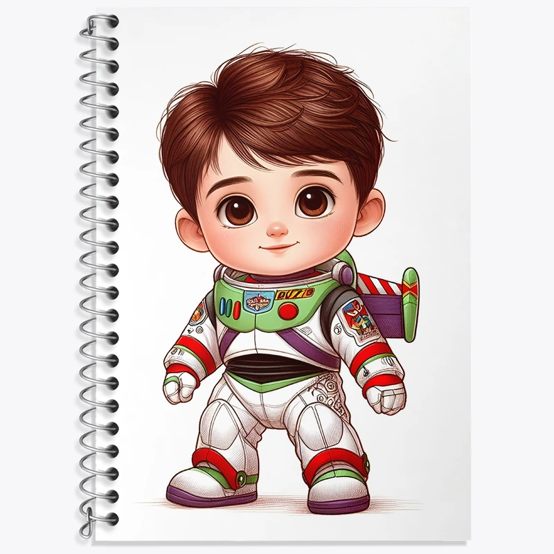 دفتر زبان 50 برگ خندالو مدل سه خط طرح پسرانه کیوت کد N4569