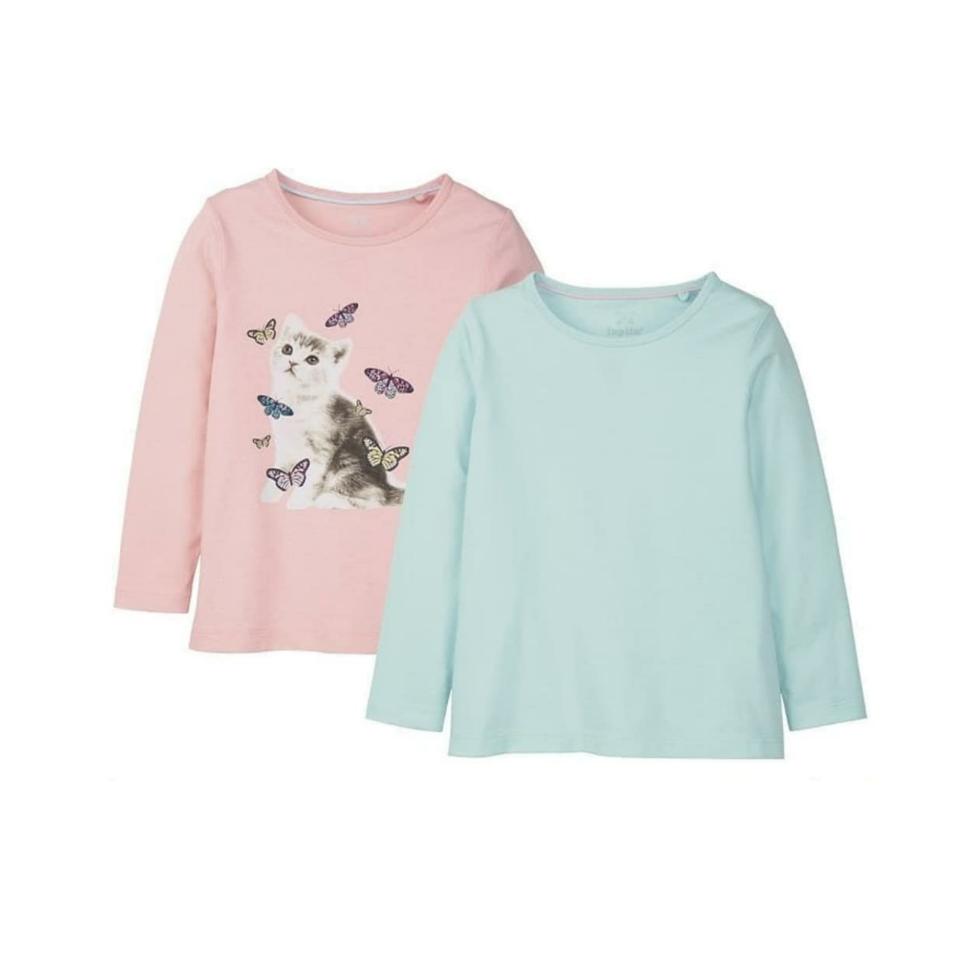 تی شرت دخترانه لوپیلو مدل گربه مجموعه 2 عددی