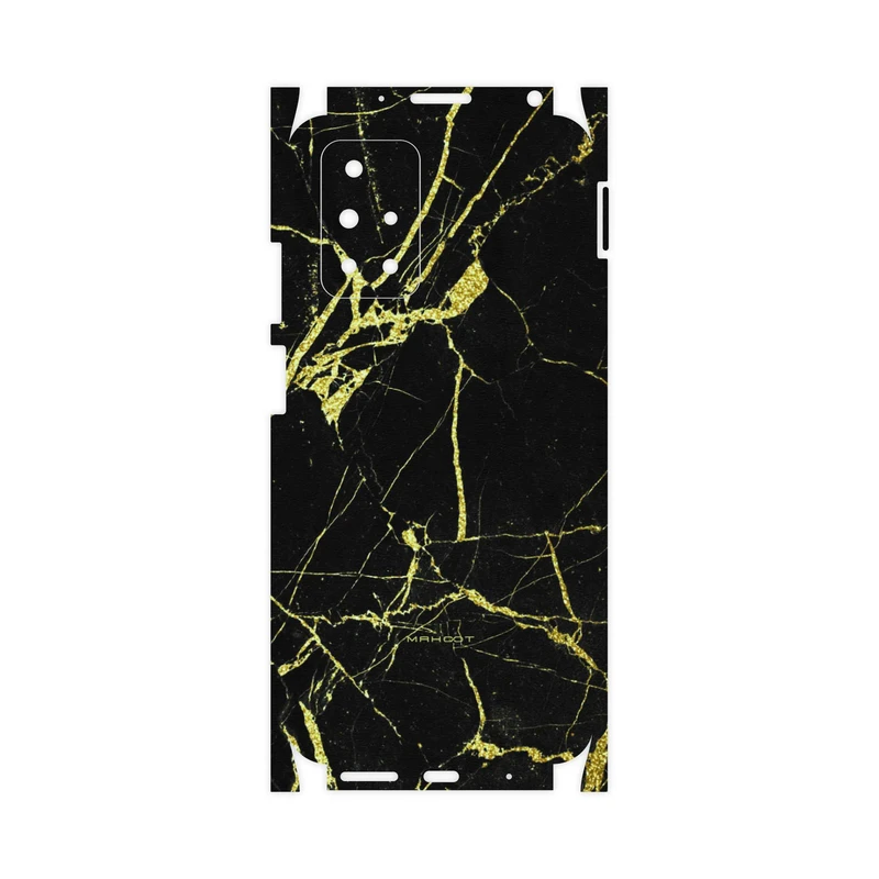 برچسب پوششی ماهوت مدل Graphite-Gold-Marble-FullSkin مناسب برای گوشی موبایل شیائومی Redmi 10 Prime