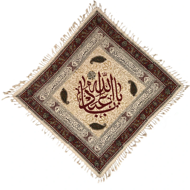 سفره قلمکار عطریان طرح یااباعبدالله(ع) کد G448