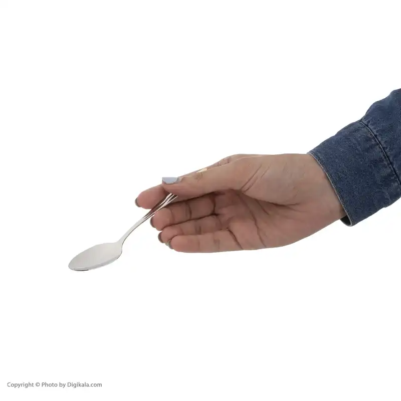 قاشق مرباخوری ناب استیل مدل پالرمو بسته 6 عددی