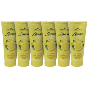 ژل ماسک صورت استارلیدی مدل لیمو ضدجوش و نعنا مناسب پوست چرب و مختلط حجم 175 میلی لیتر مجموعه 6 عددی