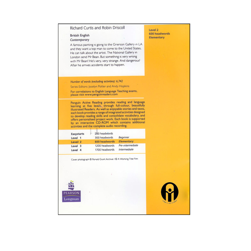 کتاب Penguin Active Reading Level 2 Mr.Bean اثر RIchard Curtis and Robin Driscoll انتشارات الوندپویان