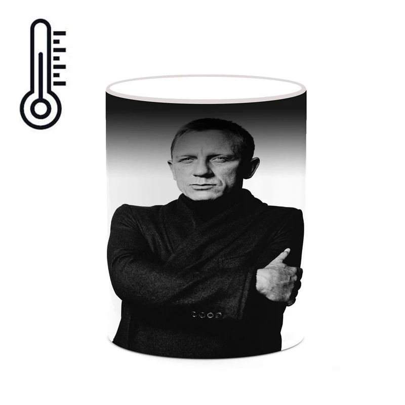 ماگ حرارتی کاکتی طرح دنیل کریگ Daniel Craig مدل mgh25750
