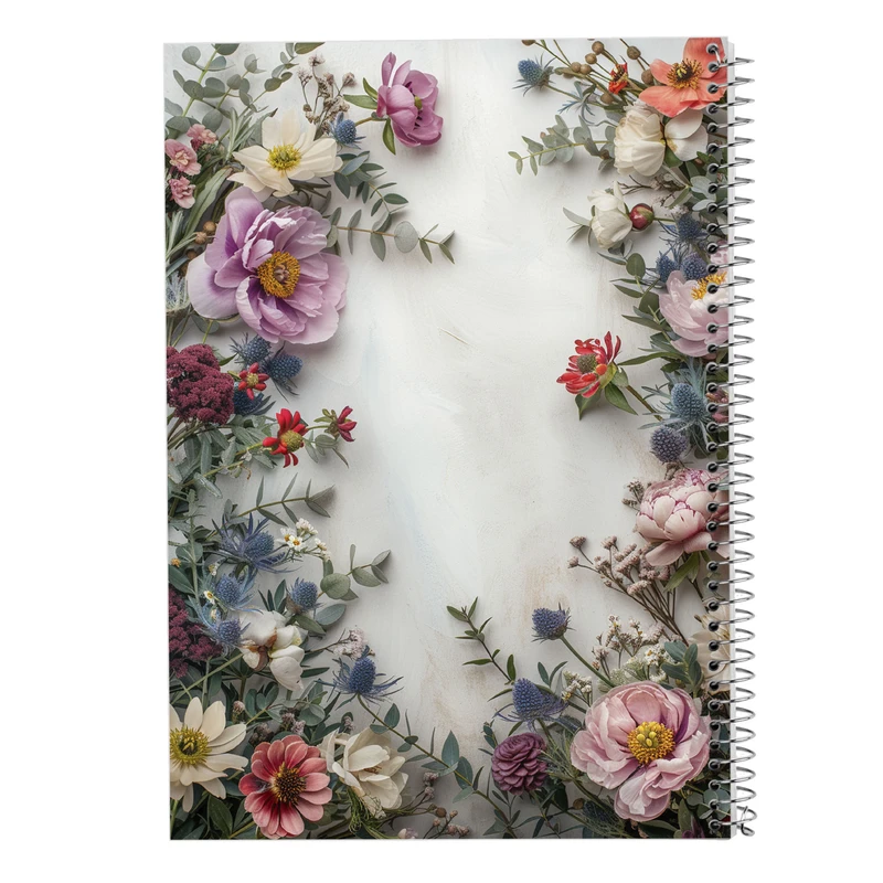 دفتر نت موسیقی 50 برگ مدوپد مدل گل کد DF13358