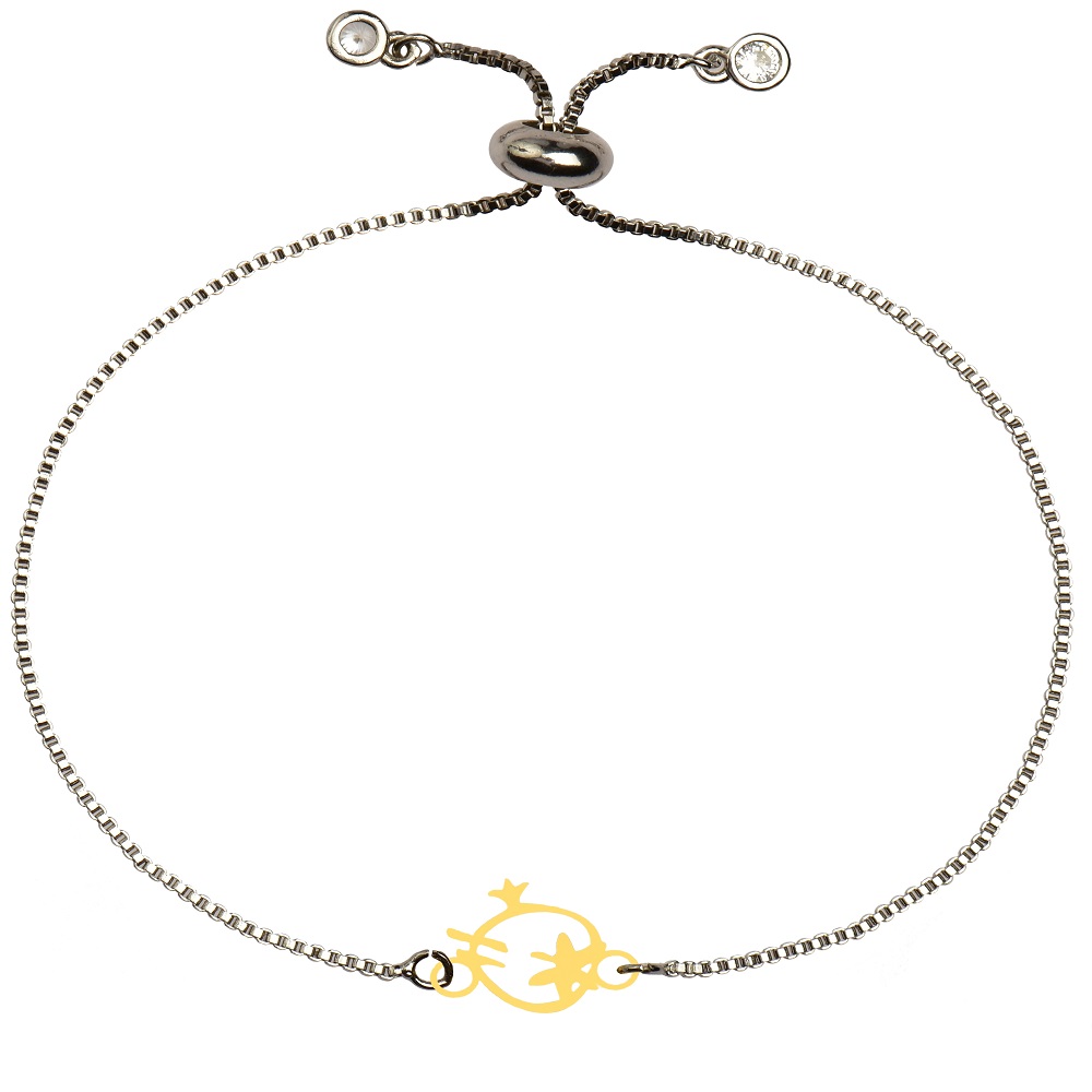 دستبند طلا 18 عیار زنانه کرابو طرح انار مدل kr101019