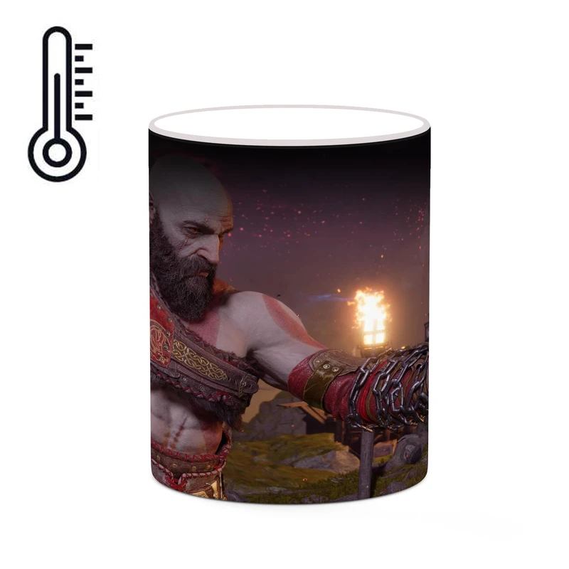 ماگ حرارتی کاکتی طرح گاد آف وار God Of War مدل mgh40673