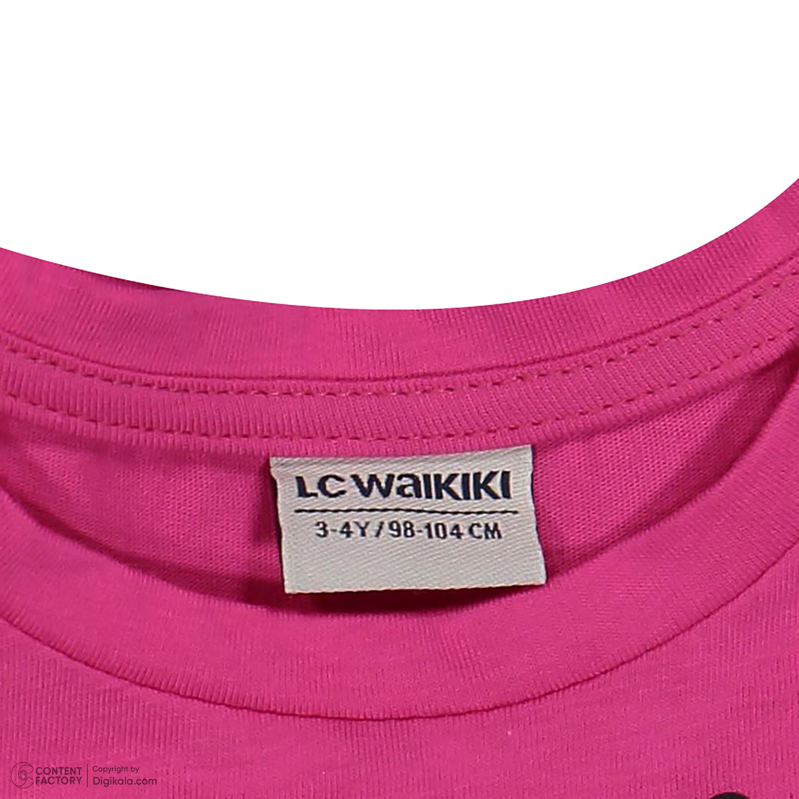 تی شرت آستین کوتاه دخترانه ال سی وایکیکی مدل S326675Z4 -  - 4